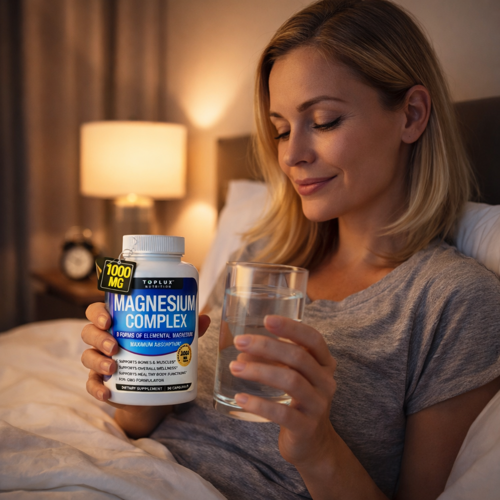 Compuesto de Magnesio (Magnesium complex): Suplemento mineral que apoya músculos, sistema nervioso y energía diaria.